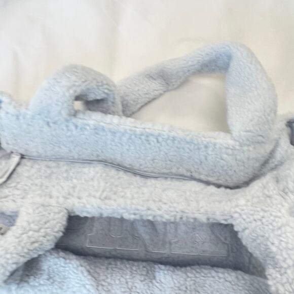 Victoria's Secret Pink Light Blue Sherpa Tote Weekender Bag - Picture 5 of 5